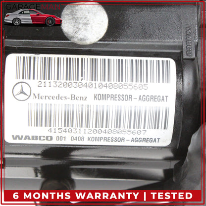2000-2011 Mercedes W210 E320 E350 Air Suspension Compressor Pump 2113200304 OEM