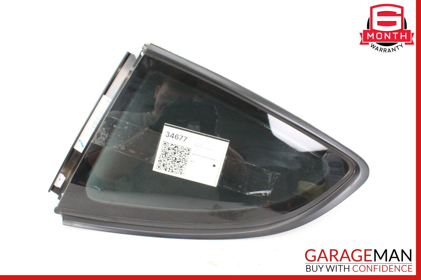 2014-2016 Porsche Cayman 981 Rear Left Side Quarter Window Glass 98154311105 OEM