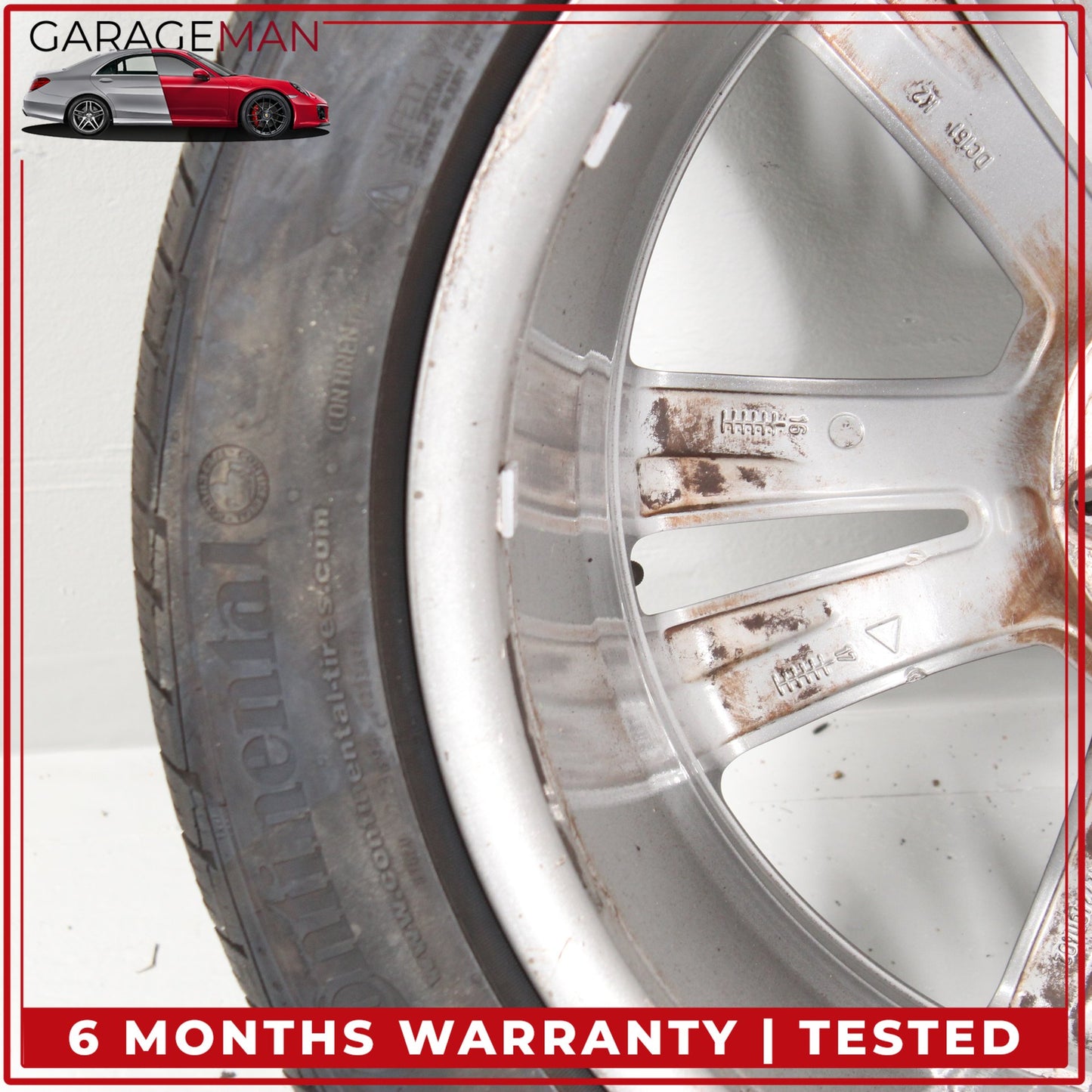 2014-2017 Mercedes W222 S550e S600 Rear Wheel Rim w/ Tire 9.5JX19H2 ET43.5 OEM