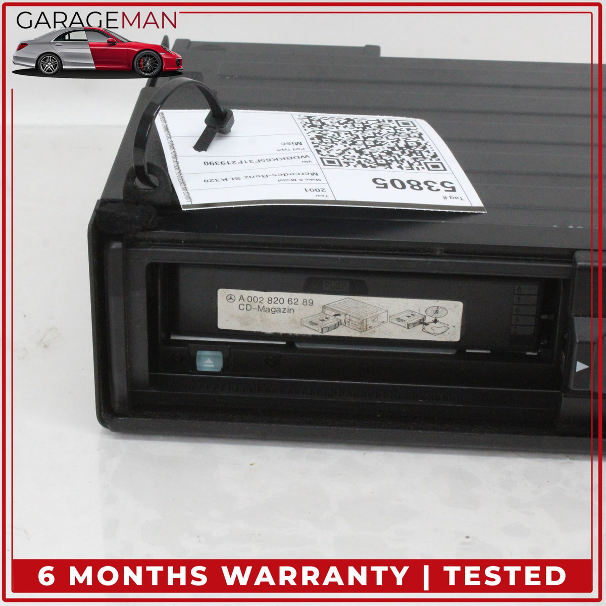 1997-2004 Mercedes R170 SLK320 SLK230 CD Changer 6 Disk Player 0028206289 OEM