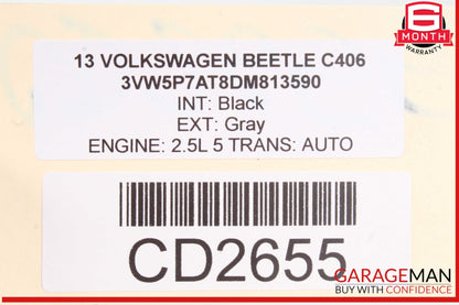 2012-2019 Volkswagen Beetle FWD Front Right Door Trim Panel 5C1867012BF OEM