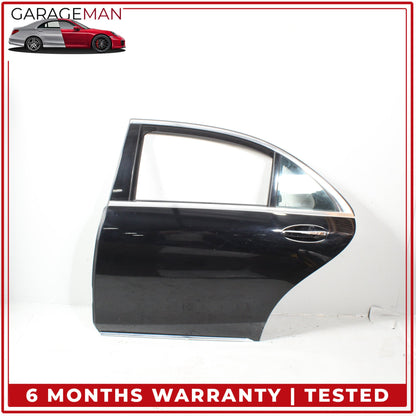 2014-2017 Mercedes W222 S550e S600 Rear Left Driver Side Door Shell Black OEM