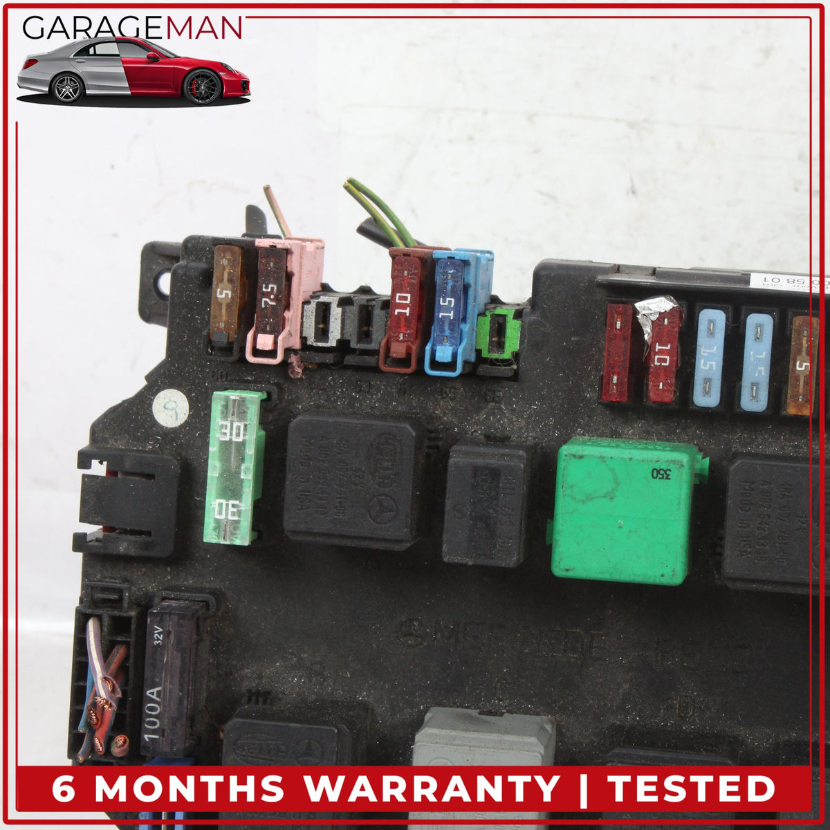 2009-2010 Mercedes W221 S550 S63 AMG Front Under Hood Fuse Box Module 2219005801