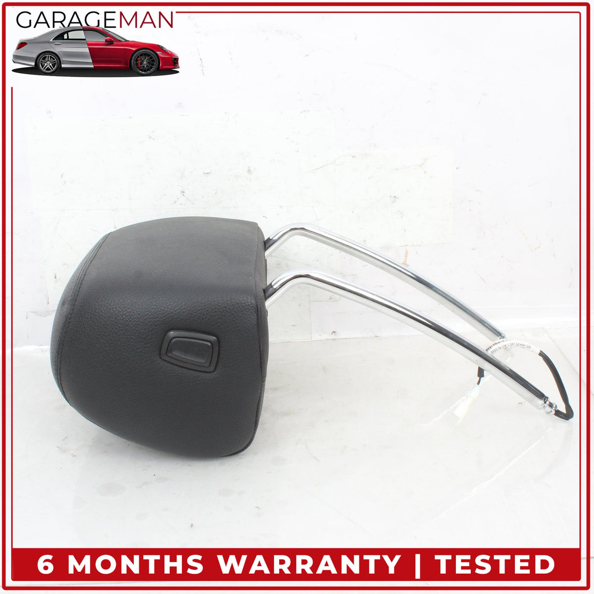 2012-2019 BMW 640i F12 Front Left and Right Side Seat Headrest Set Black OEM