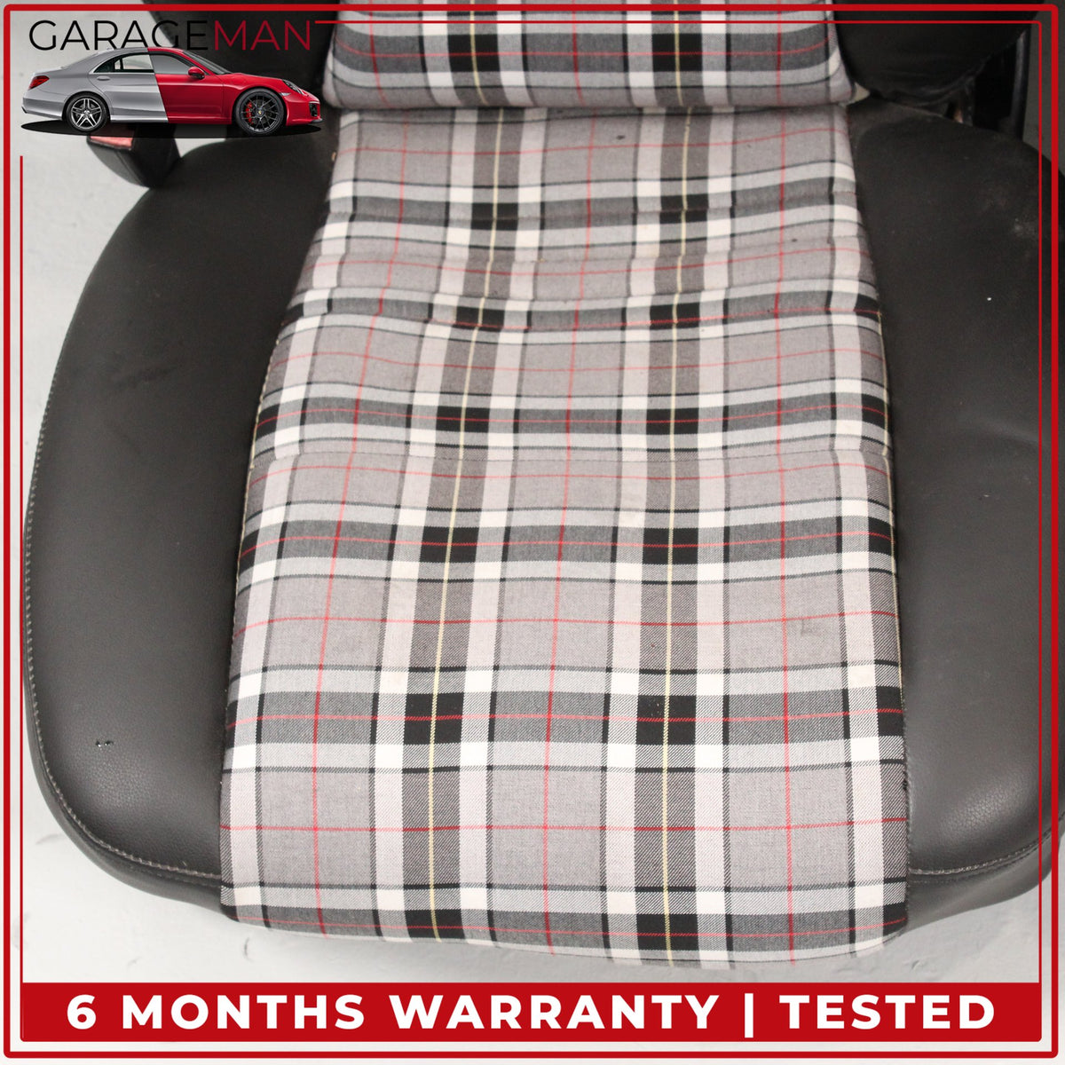1999-2005 Porsche 911 Front Seat & Rear Cushion Pepita Style Fully Automatic OEM