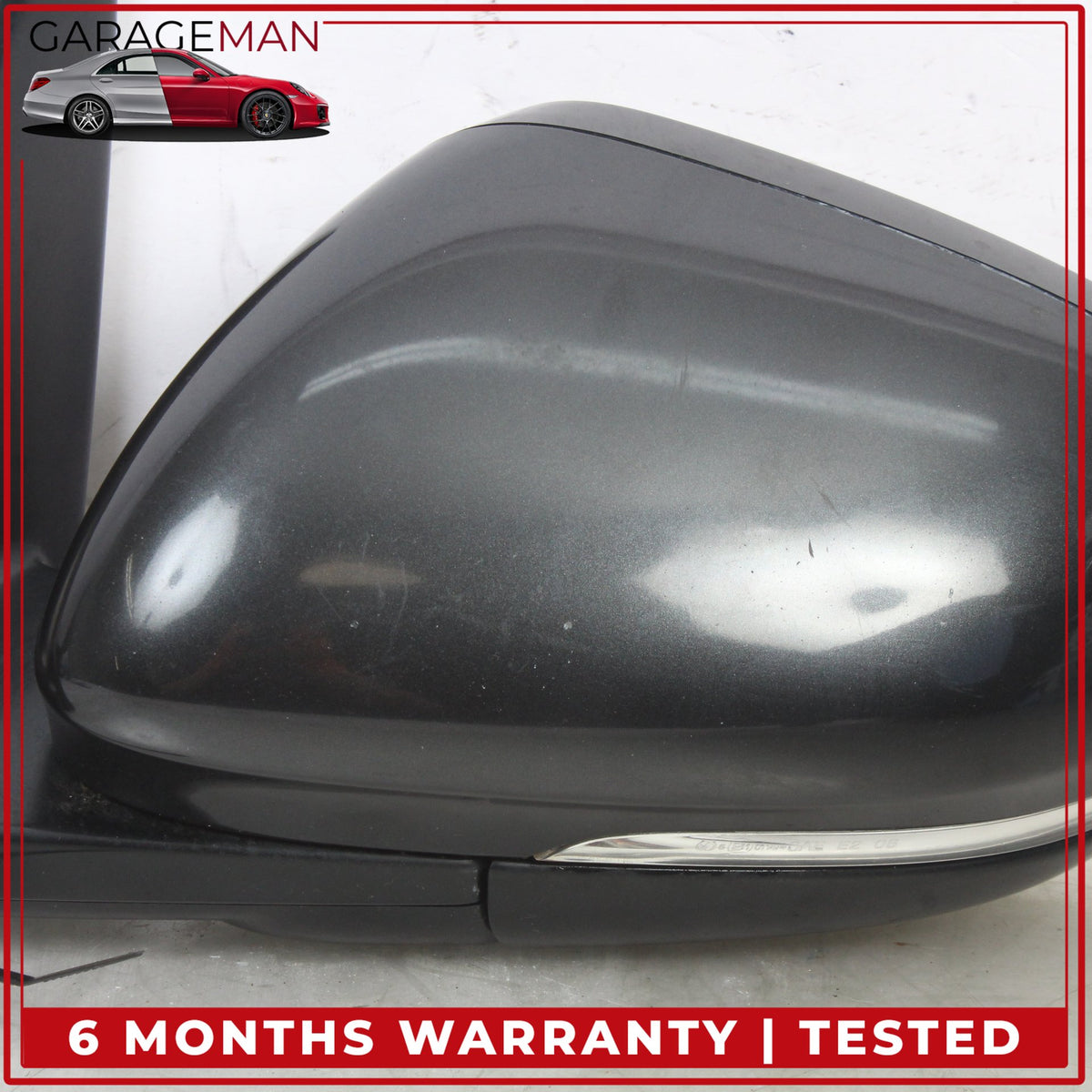 2010-2015 Jaguar XF X250 Front Left Side Door Rear View Mirror w/ Blind Spot OEM