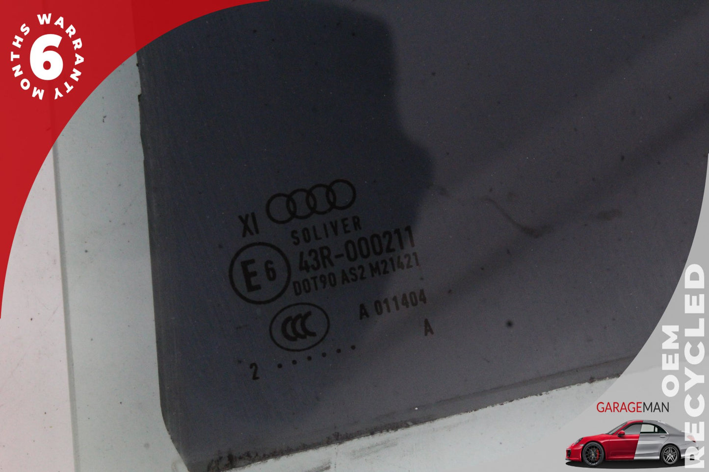 2011-2018 Audi A8 S8 Rear Left Driver Side Door Window Glass 4H0845025F OEM