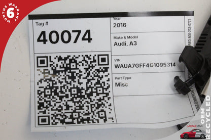 16-18 Audi A3 8V Sedan AC Temperature Climate Control Panel 8V0820043D Genuine
