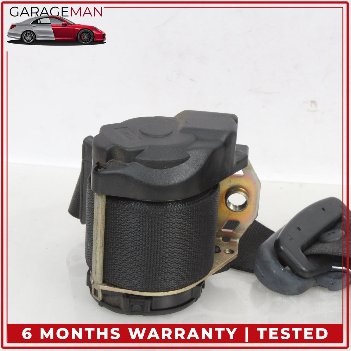1999-2001 Porsche 911 Carrera Front Right Side Seat Belt Black 99680303403 OEM