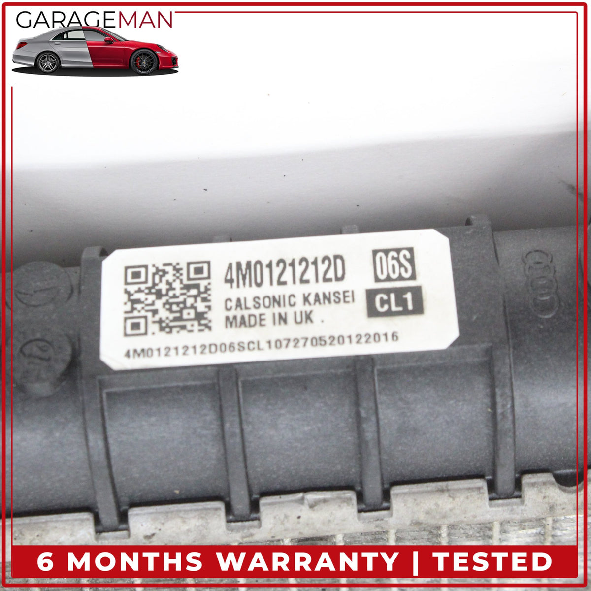 2017-2024 Audi Q7 Left Driver Side Auxiliary Secondary Radiator 4M0121212D OEM