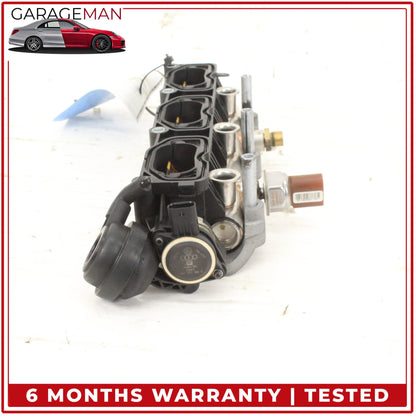 2011-2018 Porsche Cayenne 958 Audi Q7 Left Lower Intake Manifold w/ Bracket OEM