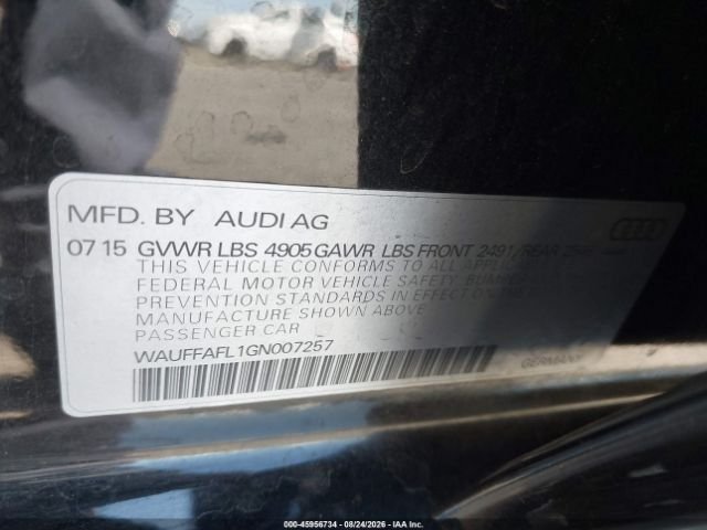 Parting Out - 2016 Audi A4 B8 - 289