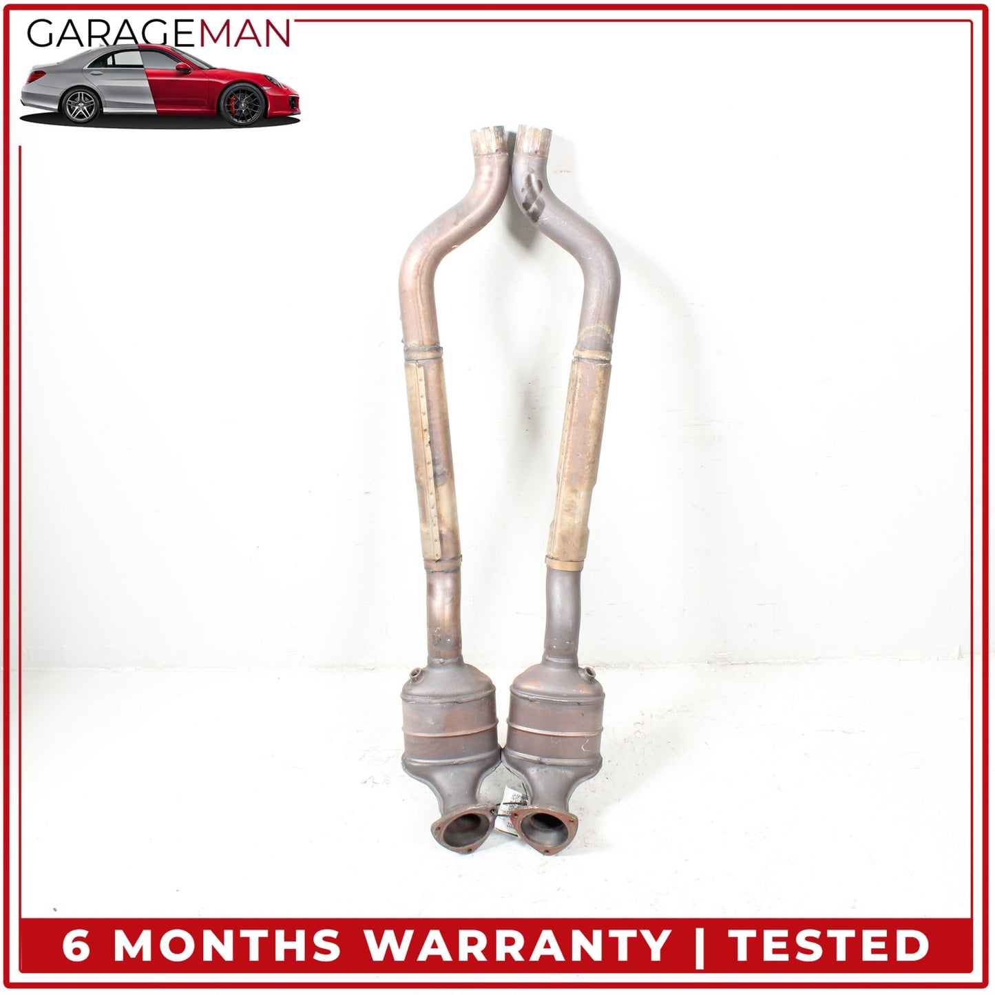 2004-2019 Maserati GranTurismo M145 Left and Right Side Exhaust Downpipe Set OEM