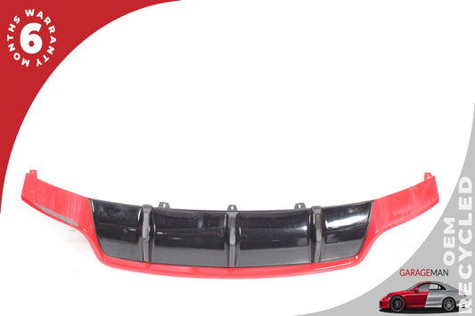2013-2015 Audi RS5 AWD Rear Lower Bumper Diffuser Valance Panel Black &amp; Red OEM