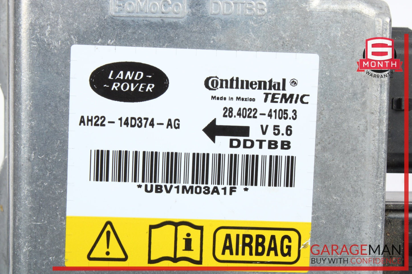 2010-2013 Land Rover LR4 SUV Airbag Sensor AH2214D374AG Genuine