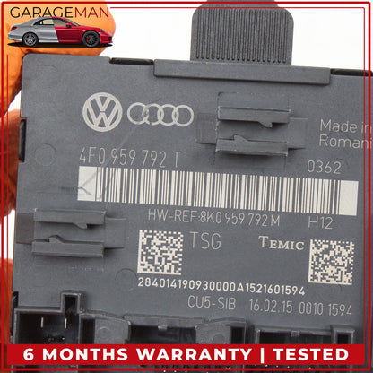2010-2015 Audi Q7 Front Right Passenger Side Door Control Module 4F0959792T OEM