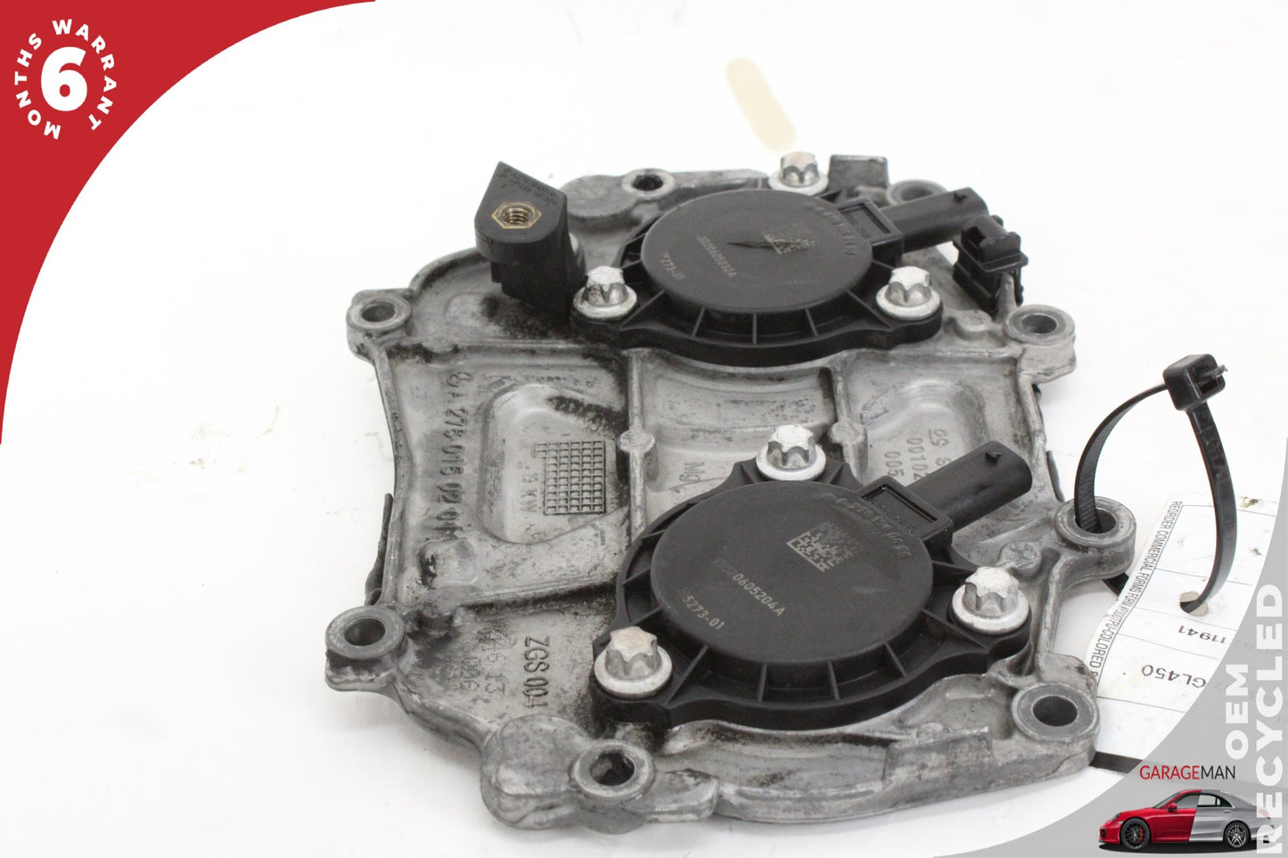 12-18 Mercedes W221 S550 Engine Timing Chain Cover Plate 2760150201 Genuine