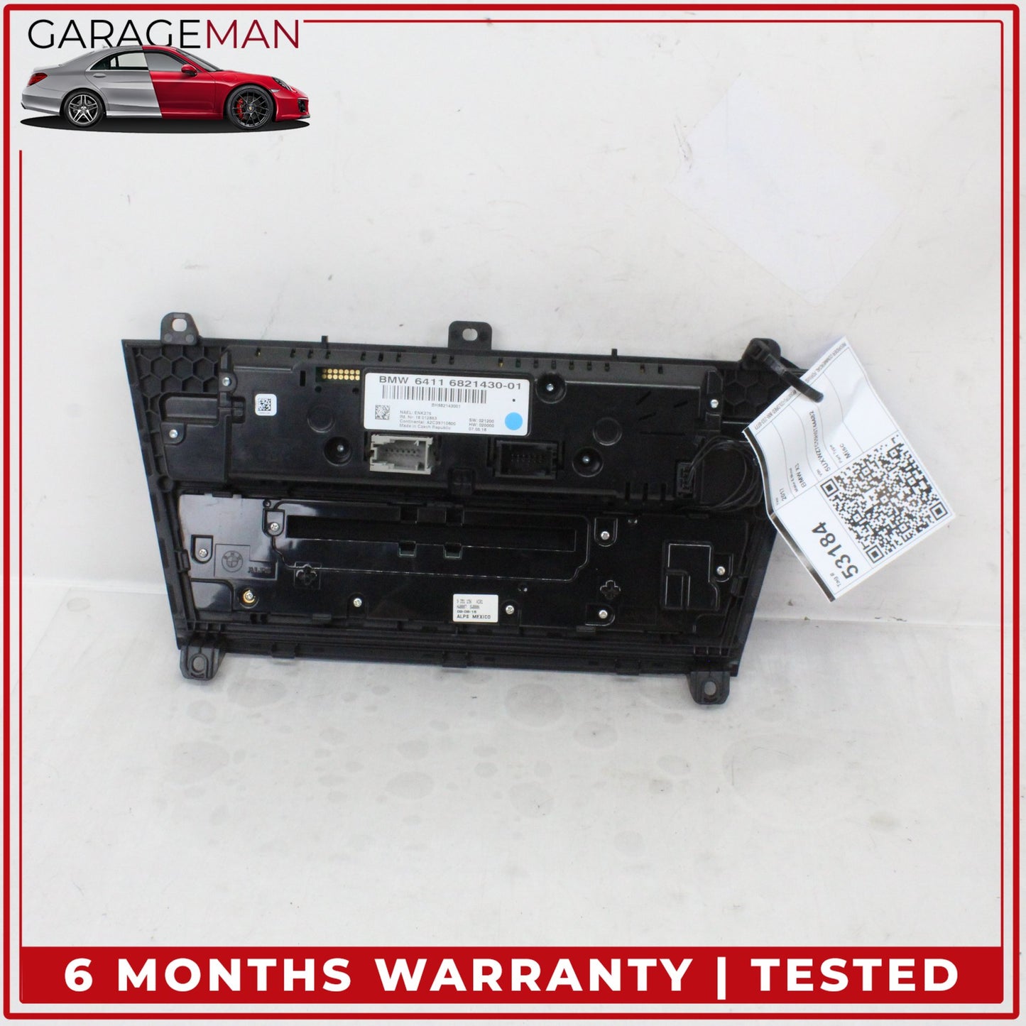 2011-2018 BMW X3 X4 F25 F26 Radio Audio Climat Control Switch Panel 6821430 OEM