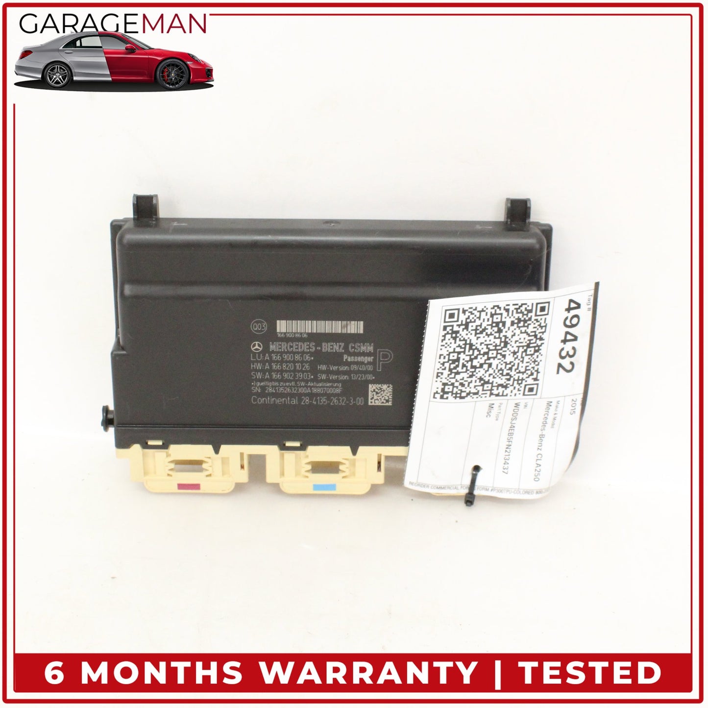 2012-2019 Mercedes W117 CLA250 GLE350 Front Right Side Seat Control Module OEM
