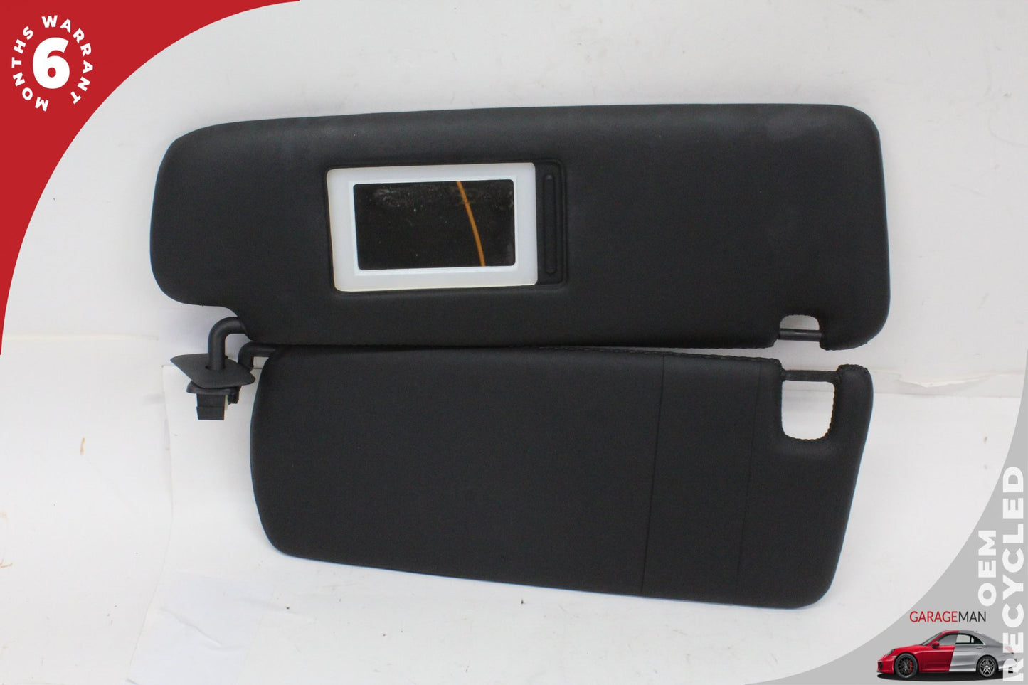2011-2014 Porsche Cayenne 958 Front Left and Right Side Sun Visor Set Black OEM