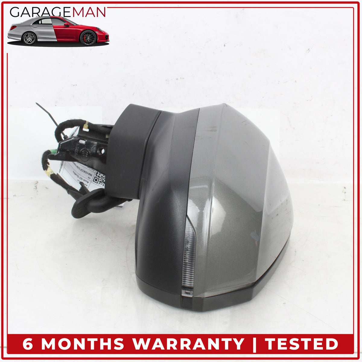 2019-2025 Audi Q3 Front Left Driver Side Door Rear View Mirror Gray Metallic OEM