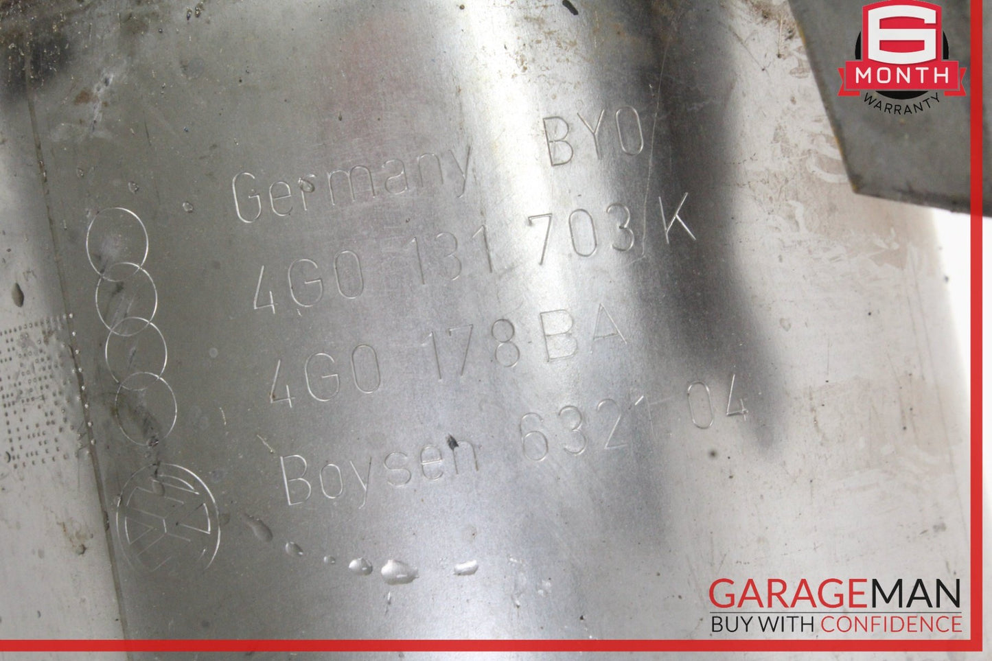 2012-2018 Audi A6 C7 Sedan Front Right Exhaust System Pipe Tube 4G0131703K OEM