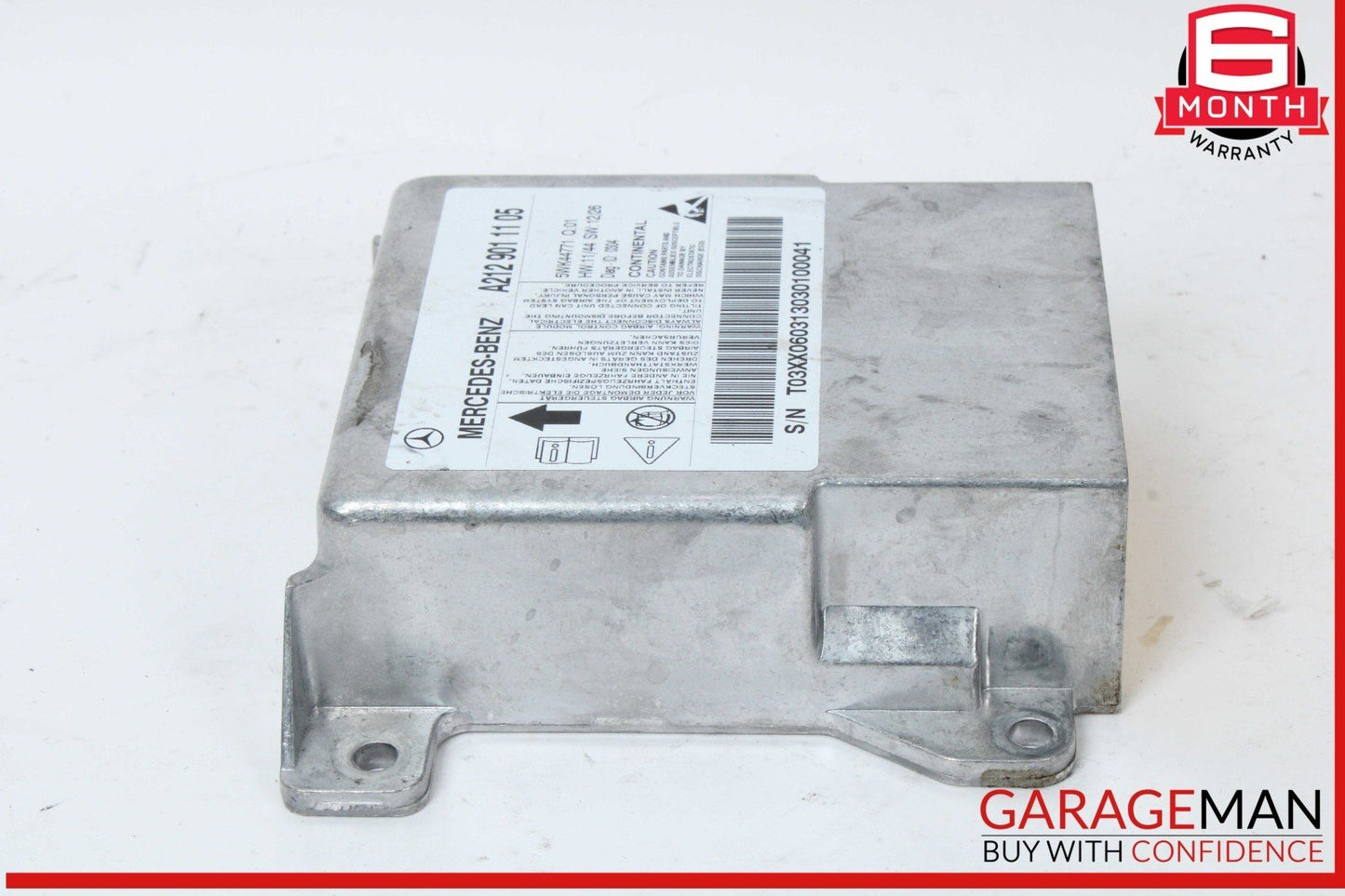 14-16 Mercede W212 E350 Airbag Air Bag Sensor SRS Control Module OEM