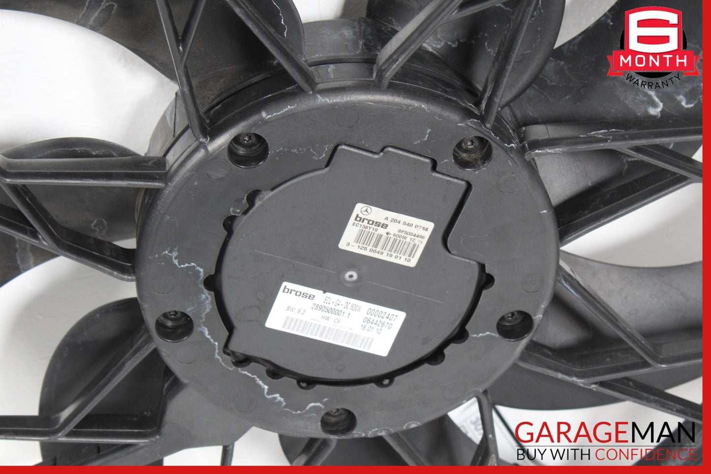 2008-2020 Mercedes-Benz C300 W204 Engine Radiator Cooling Fan Motor Assy OEM