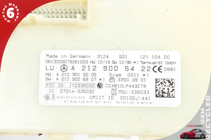 13-20 Mercedes-Benz E350 W212 Sedan Keyless Go Entry Control Module 2129005422
