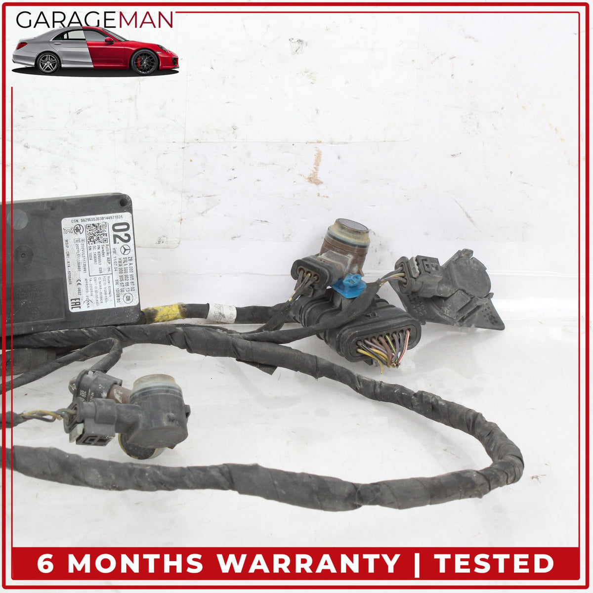2014-2016 Mercedes W212 E400 Front Bumper Parking Sensor Wire Harness Assy OEM