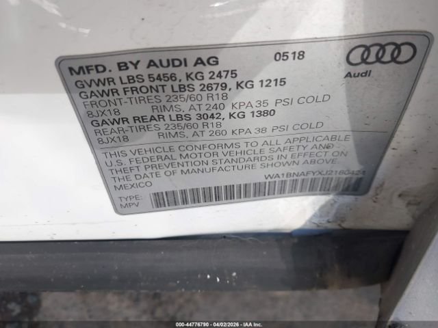 2018 Audi Q5 FY