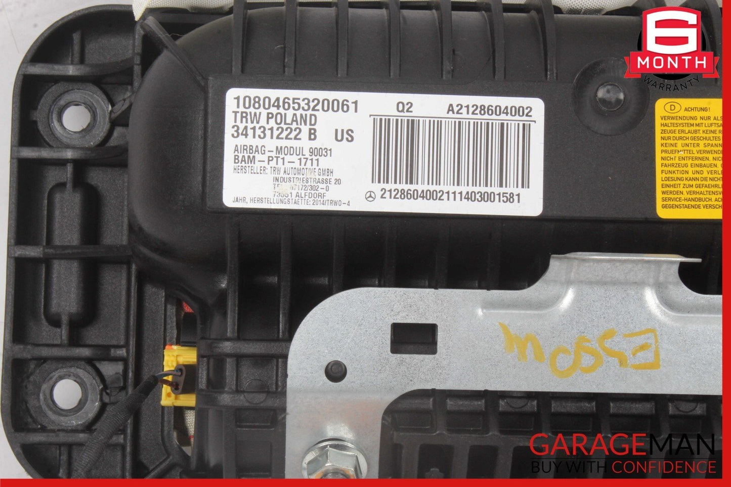 14-16 Mercedes W212 E350 E550 Front Right Side Dashboard Dash Airbag OEM