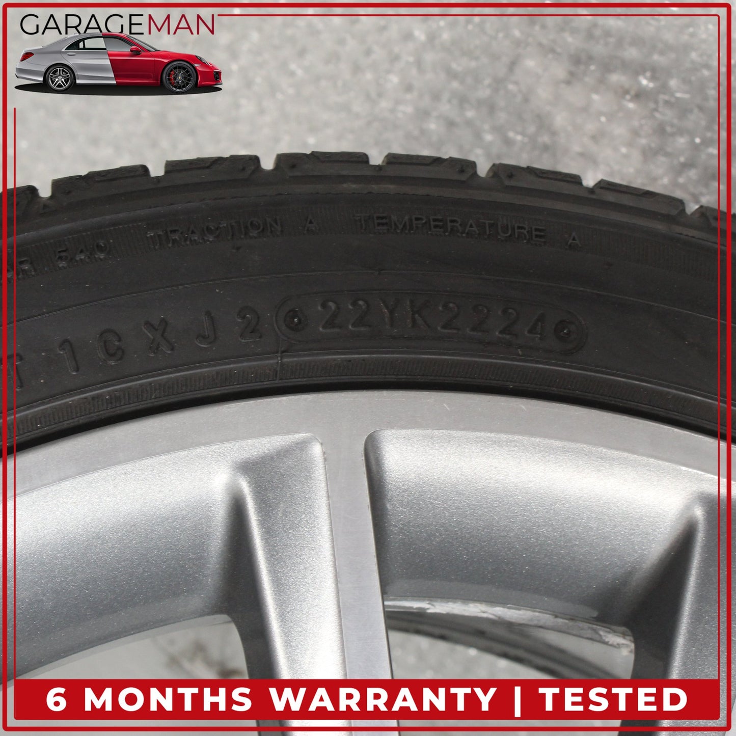2015-2023 Mercedes W205 C300 Front Side Wheel Rim w/ Tire 7.5JX19H2 ET44 OEM