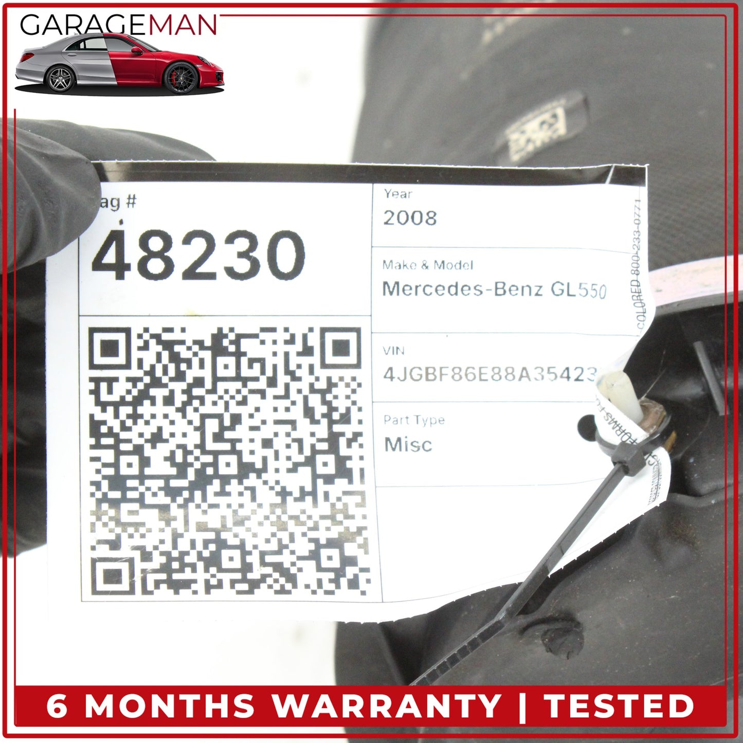 2007-2012 Mercedes X164 GL550 Rear Left or Right Side Air Bag Shock SK86-114 OEM