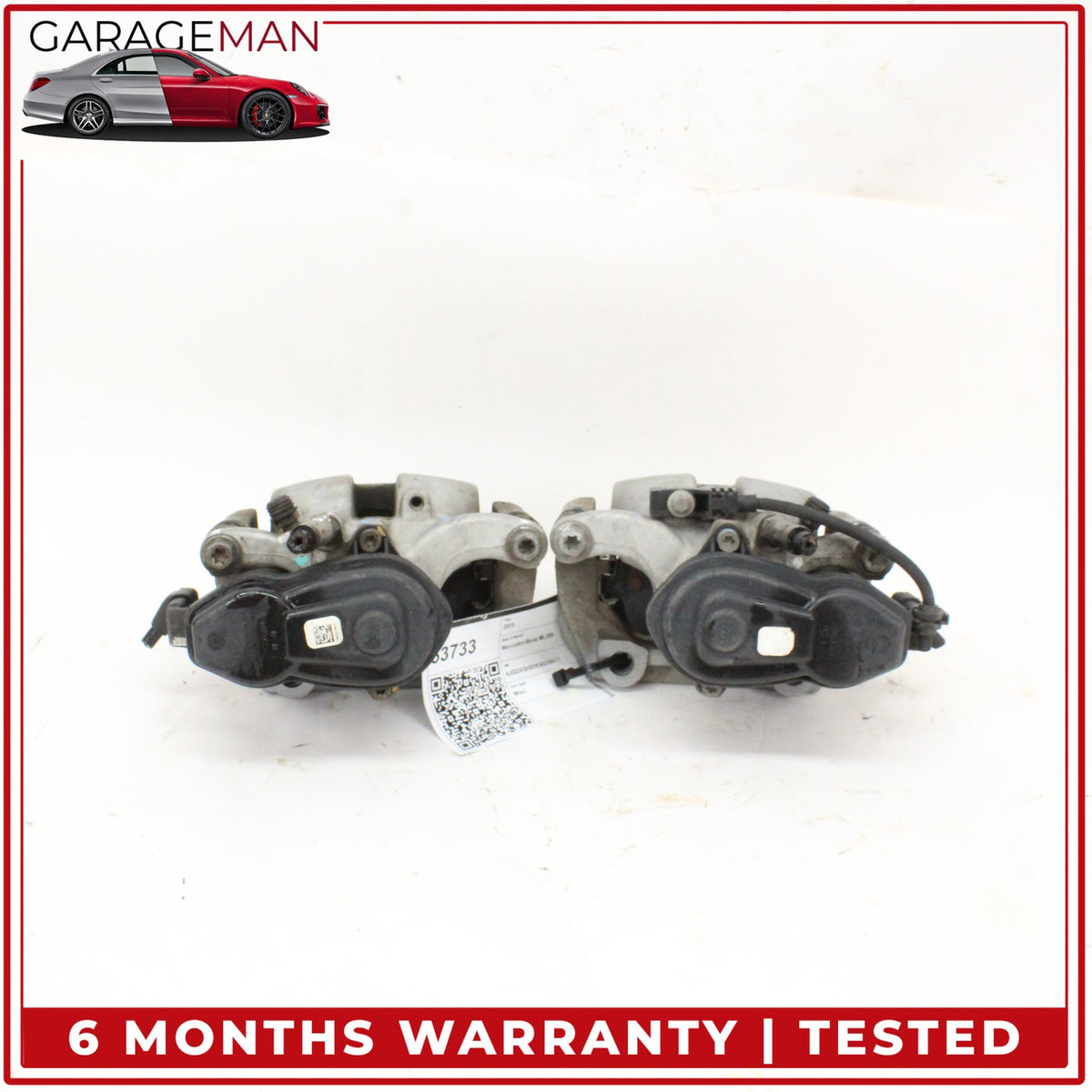 2012-2019 Mercedes W166 ML350 Rear Left and Right Brake Caliper w/ Actuator Set