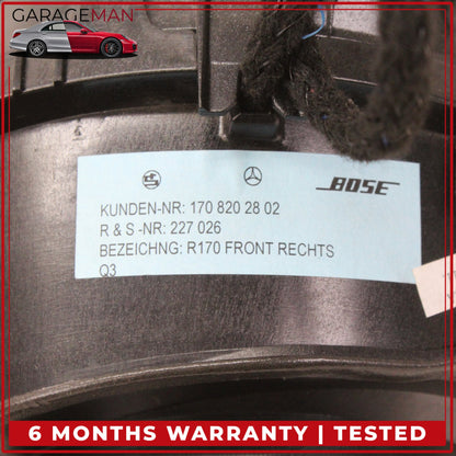 1997-2004 Mercedes-Benz SLK230 R170 Front Left/Right Door Audio Speaker 1708202802