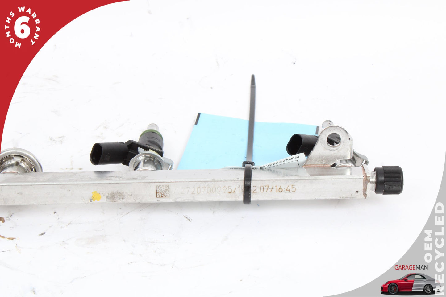 2005-2012 Mercedes W204 C300 E350 Fuel Injector Rail w/ Fuel Injectors OEM