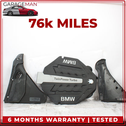 2008-2014 BMW 650i 550i 4.4L V8 N63 Engine Motor Cover Trim Panel Set OEM
