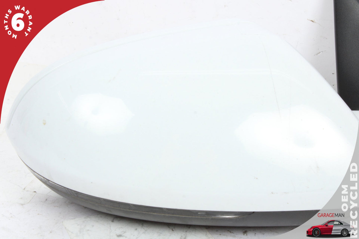 2012-2018 Audi A6 S6 Front Right Door Rear View Mirror w/ Blind Spot White OEM