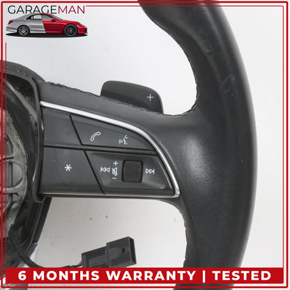 2019-2024 Audi Q3 Front Left Steering Wheel w/ Paddle Shifters 83A419091AH OEM
