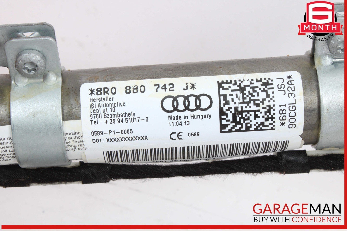 13-17 Audi Q5 SQ5 Right Passenger Side Curtain Airbag Air Bag 8R0880742J OEM