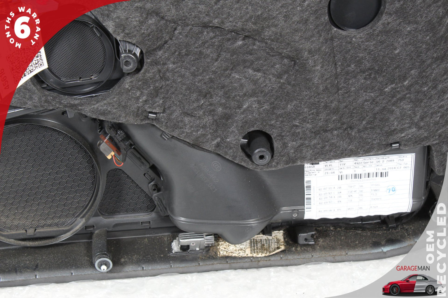 2012-2018 Audi A6 Front Left Driver Side Interior Door Panel 4G1867021 OEM