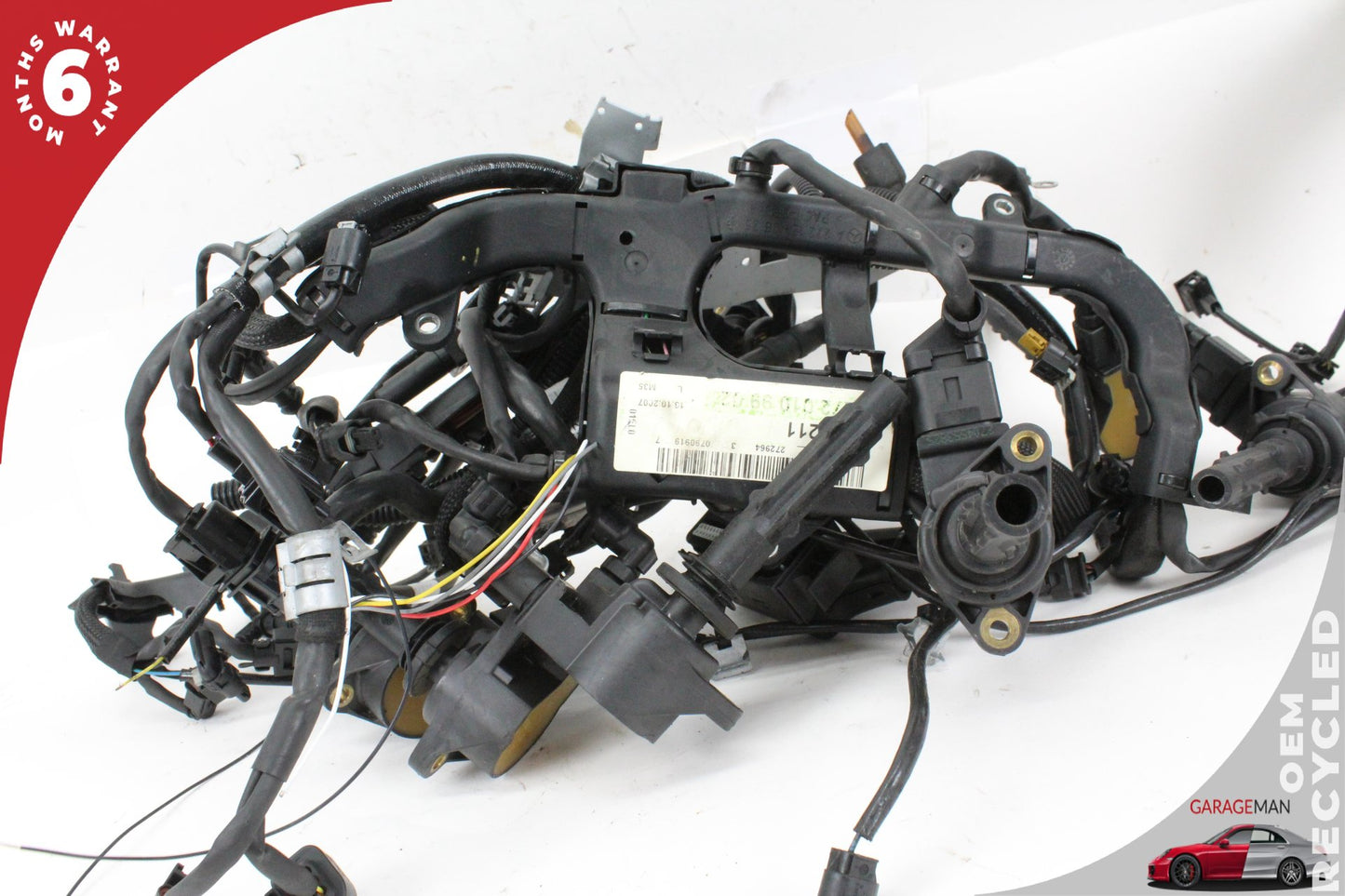 2006-2009 Mercedes W211 E350 Engine Wire Harness Assembly w/ Ignition Coil OEM