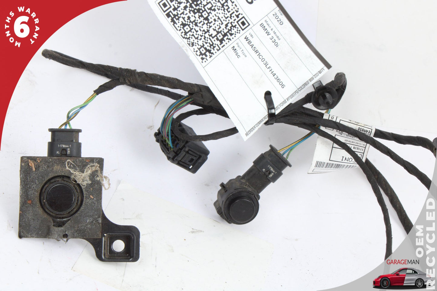 2019-2024 BMW 330i G20 Sedan Front Bumper Parking Sensor Wire Harness 0263053718