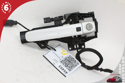 2007-2015 Audi Q7 Front Left Driver Side Exterior Door Handle White Keyless OEM