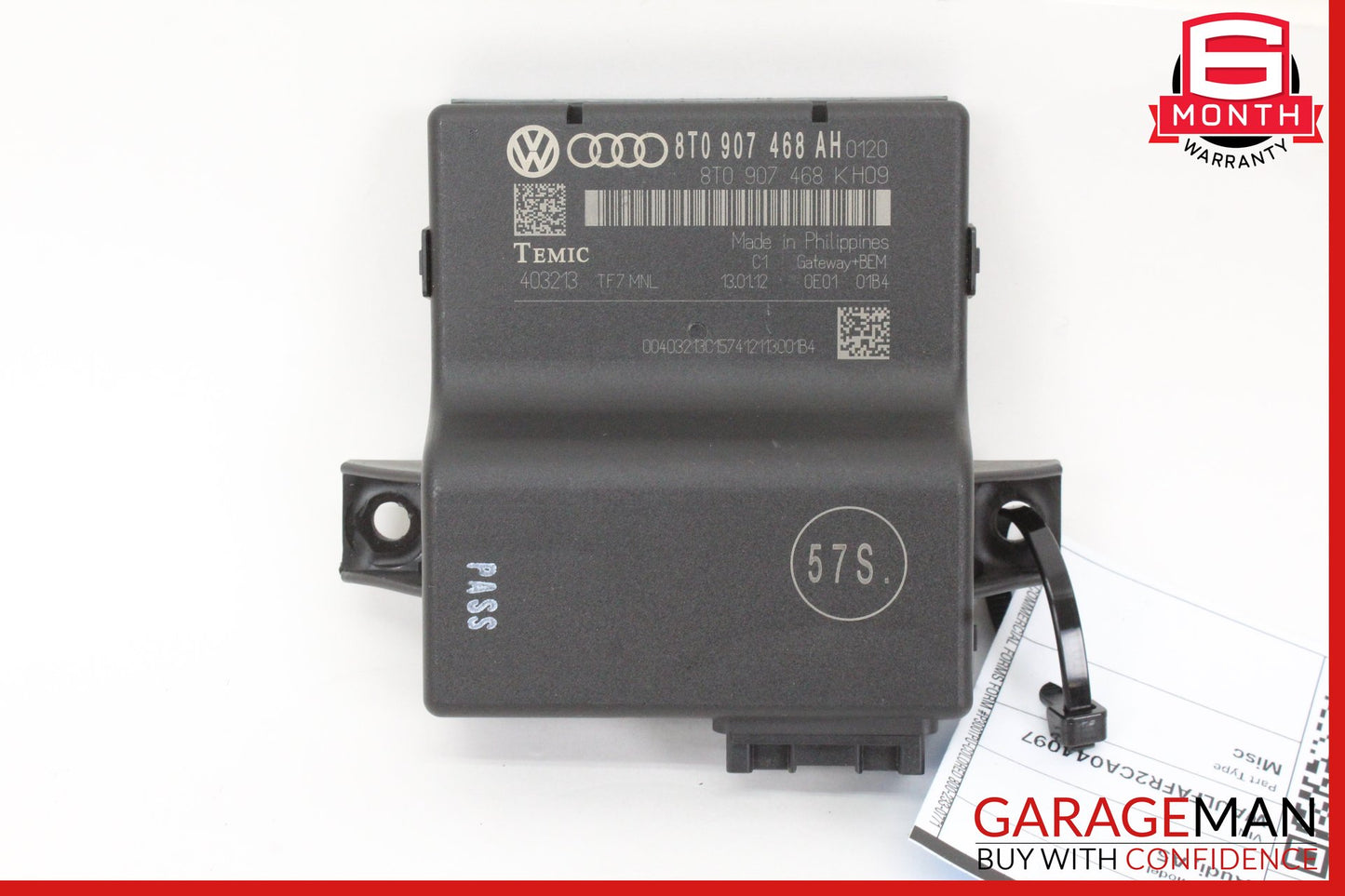 2009-2012 Audi A5 A4 Gateway Interface Control Module 8T0907468AH OEM