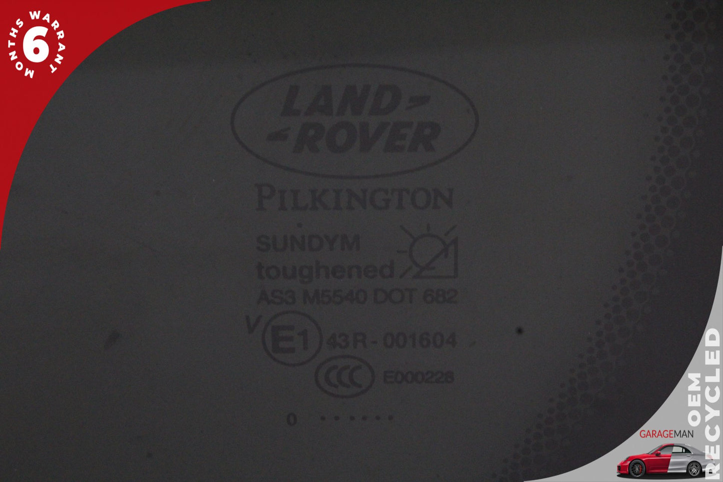 2005-2016 Land Rover LR4 LR3 SUV Rear Left Quarter Window Glass CVB500412 OEM