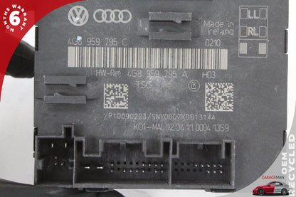 2012-2018 Audi A7 Rear Left or Right Side Door Control Module 4G8959795C OEM