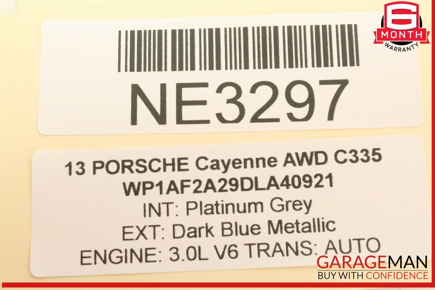 11-14 Porsche Cayenne 958 AWD Airbag Air Bag Sensor SRS Control Module OEM