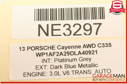 11-14 Porsche Cayenne 958 AWD Airbag Air Bag Sensor SRS Control Module OEM